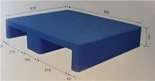 820x610x145mm Tre löpare plastpallar
