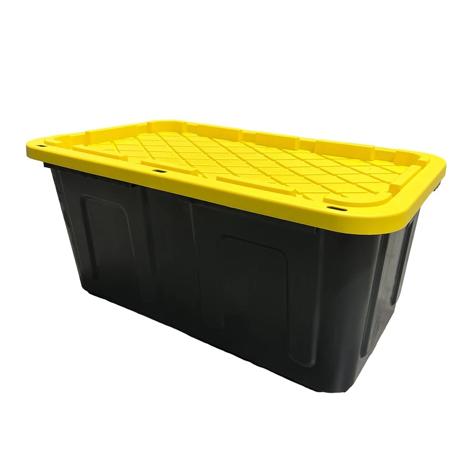 Tough Storage Tote in Black And Yellow